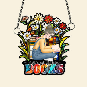 Personalized Gifts For Girl Book Lover Acrylic Suncatcher 03XQLU251224HG - Ornament - GoDuckee