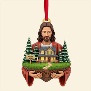 Blessed Family Christmas Ornament - Personalized Gift For Family 02TOLU130825 - Ornament - GoDuckee