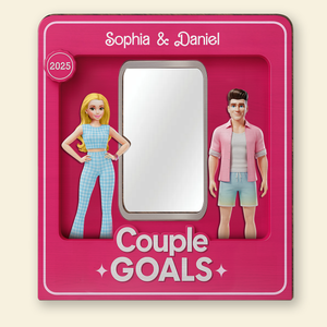 Couple Goals Shaped Mirror - Personalized Gifts For Couples 01OHLU280725 - Mirror - GoDuckee