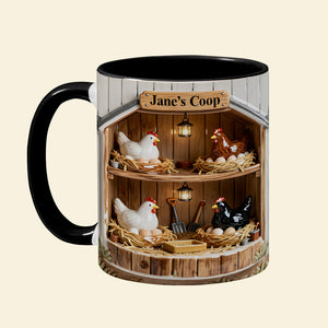 Chicken Farm Coffee Mug - Personalized Gifts For Farmer 02ohta311225 - Coffee Mug - GoDuckee