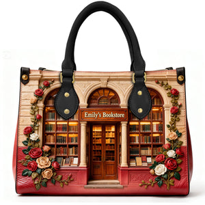 Book Store Theme Leather Bag - Personalized Gifts For Book Lover Leather Bag 02NALU060226 - Leather Bag - GoDuckee