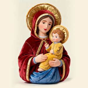 Blessed Virgin Mary Faith Pillow - Personalized Gifts For Christian 04OHLU221225 - Pillow - GoDuckee