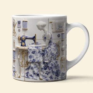 Sew Crafty Girl Coffee Mug - Personalized Gifts For Sewing Lovers 03TGLU151125 - Coffee Mug - GoDuckee