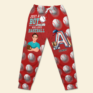 Personalized Gifts For Baseball Lovers Sweatpants Custom Alphabet Letter 04KALU140225HG - Shorts and Pants - GoDuckee