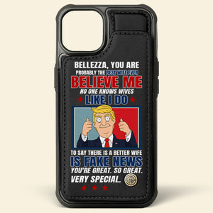 Personalized Gifts For Couple Flip Wallet Phone Case, Terrific Husband & Wife 03QHLU200225HG - Phone Case - GoDuckee