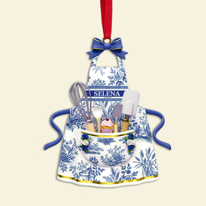 Baking Apron Ornament - Personalized Gifts For Cooking Lovers 01pglu071125 - Ornament - GoDuckee
