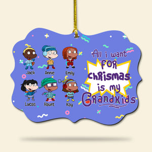 Personalized Gifts For Grandma Christmas Ornament 01TOLU151024HG - Ornament - GoDuckee