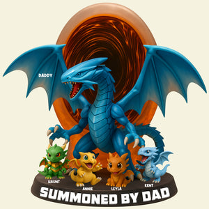 Dragon Dad Acrylic Plaque - Personalized Gifts For Dad 05NALU060525 - Shaped Plaques - GoDuckee