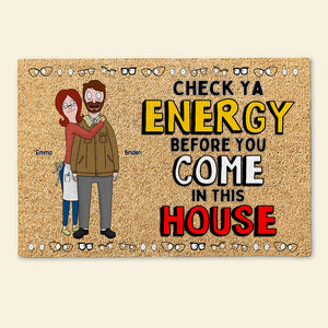 Personalized Gifts For Couple Doormat Funny Hugging Couple 03OHLU110225HG - Doormat - GoDuckee