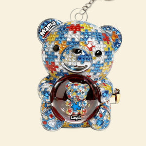 Mama Bear Autism Keychain - Personalized Gifts For Mom 02tgta050226 - Keychains - GoDuckee