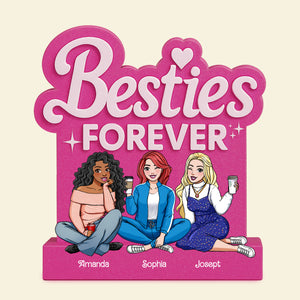 Besties Forever Acrylic Plaque - Personalized Gifts For Besties 01NALU190525HH - Shaped Plaques - GoDuckee