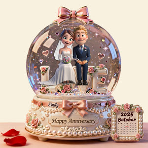 Romantic Wedding Couple Acrylic Plaque - Personalized Gifts For Couples 06TGLU220126 - Shaped Plaques - GoDuckee