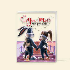 Personalized Gift For Couples Plaque You & Me We Got This 01KALU201224 - Shaped Plaques - GoDuckee