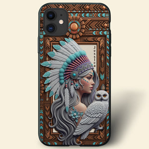 Owl Boho Spirit Girl Phone Case - Personalized Gifts For Her 04NALU200625 - Phone Case - GoDuckee