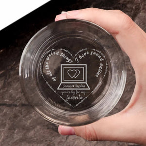 Personalized Gifts For Couple Whiskey Glass 03KADC200624 - Whiskey Glass - GoDuckee