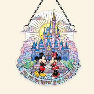 Sweet Couple Acrylic Suncatcher - Personalized Gifts For Couples 05OHLU050625 - Ornament - GoDuckee