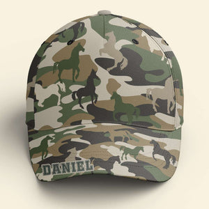 Personalized Gifts For Horse Lovers Classic Camo Cap 03TGLU180325 - Caps - GoDuckee