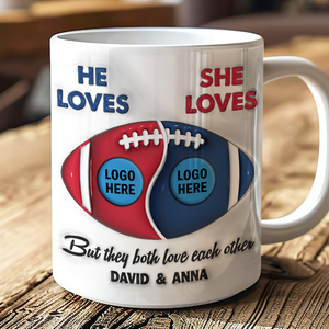 Personalized Gifts For American Football-loving Couple Coffee Mug 04hupu230125 - Coffee Mug - GoDuckee