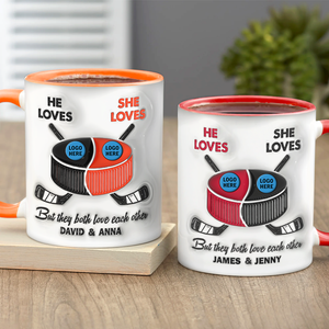 Personalized Gifts For Ice Hockey-loving Couple Coffee Mug 05hupu240125 - Coffee Mug - GoDuckee