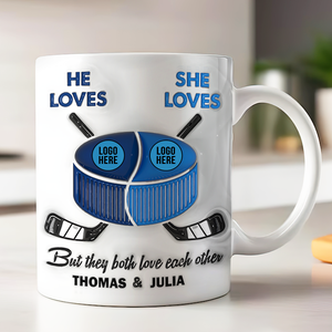 Personalized Gifts For Ice Hockey-loving Couple Coffee Mug 06hupu240125 - Coffee Mug - GoDuckee