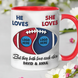 Personalized Gifts For American Football-loving Couple Coffee Mug 03hupu230125hg - Coffee Mug - GoDuckee