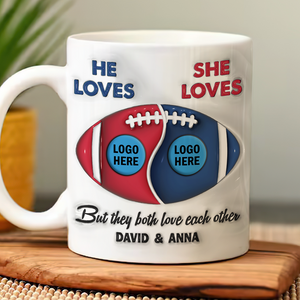 Personalized Gifts For American Football-loving Couple Coffee Mug 04hupu230125 - Coffee Mug - GoDuckee