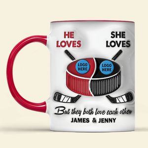 Personalized Gifts For Ice Hockey-loving Couple Coffee Mug 05hupu240125 - Coffee Mug - GoDuckee