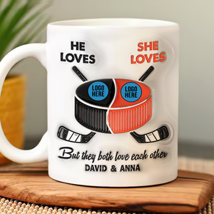 Personalized Gifts For Ice Hockey-loving Couple Coffee Mug 06hupu240125 - Coffee Mug - GoDuckee