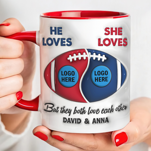 Personalized Gifts For American Football-loving Couple Coffee Mug 03hupu230125hg - Coffee Mug - GoDuckee