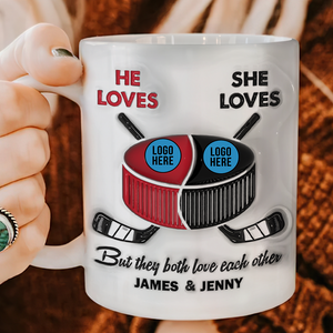 Personalized Gifts For Ice Hockey-loving Couple Coffee Mug 06hupu240125 - Coffee Mug - GoDuckee