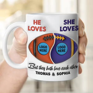 Personalized Gifts For American Football-loving Couple Coffee Mug 04hupu230125 - Coffee Mug - GoDuckee