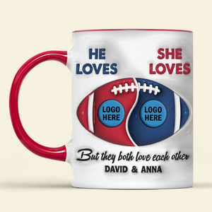 Personalized Gifts For American Football-loving Couple Coffee Mug 03hupu230125hg - Coffee Mug - GoDuckee