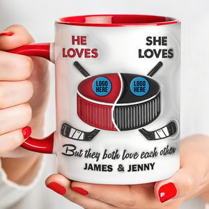 Personalized Gifts For Ice Hockey-loving Couple Coffee Mug 05hupu240125 - Coffee Mug - GoDuckee