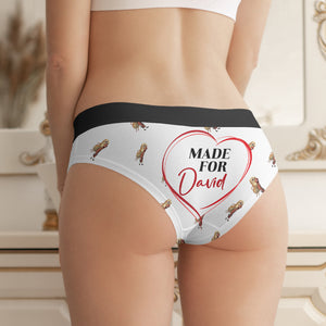 Made For Her/Him, Personalized Men & Women Boxer Briefs, Gift For Couple, Valentine's Gifts - Boxer Briefs - GoDuckee