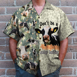 Farmer Don't be a salty heifer Hawaiian Shirt, Aloha Shirt - Hawaiian Shirts - GoDuckee
