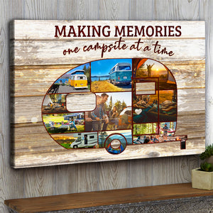 Custom Camping Car Photo Poster - Making Memories One Campsite At A Time - Poster & Canvas - GoDuckee
