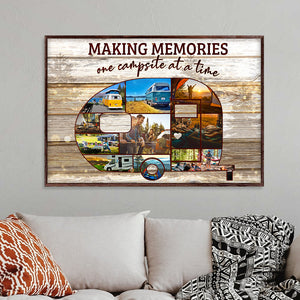 Custom Camping Car Photo Poster - Making Memories One Campsite At A Time - Poster & Canvas - GoDuckee