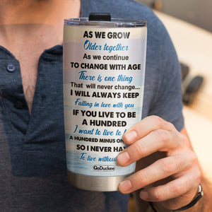 Personalized Couple Tumbler - I'd Still Find You - Couple Hugging And Kissing Side View - Tumbler Cup - GoDuckee