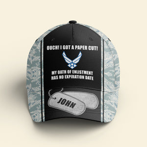 My Oath Of Enlistment Has No Expiration Date, Personalized Military Classic Cap, Custom Military Unit - Classic Cap - GoDuckee