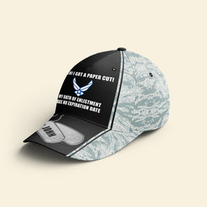 My Oath Of Enlistment Has No Expiration Date, Personalized Military Classic Cap, Custom Military Unit - Classic Cap - GoDuckee