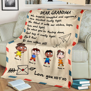 Personalized Rugrats Characters Blanket - Dear Grandma, You'll Feel Our Love Within It - Blanket - GoDuckee