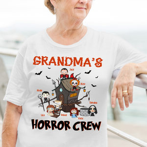 Personalized Gifts For Grandma's Horror Crew - Custom Shirts - Shirts - GoDuckee
