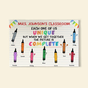 Teacher Each One Of Us Unique - Personalized Canvas Print - Poster & Canvas - GoDuckee