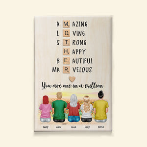 Personalized Mother's Day Wall Art - You Are One In A Million - Poster & Canvas - GoDuckee