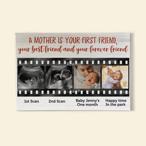 Mother's Day - Custom Photo Poster - A Mother Is Your First Friend - Film Strip Frame - Poster & Canvas - GoDuckee