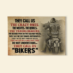 Personalized Biker Poster - They Call Us "Bikers" - Poster & Canvas - GoDuckee