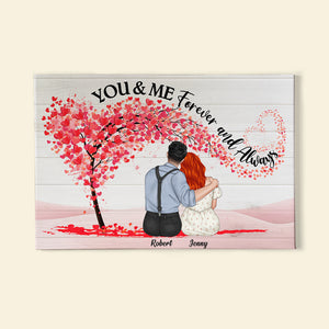 You And Me - Forever And Always, Personalized Couple Poster, Gift For Couples - Poster & Canvas - GoDuckee