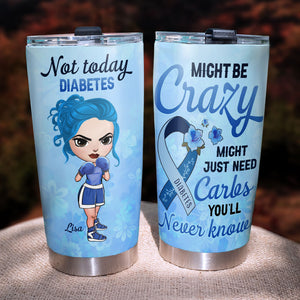 Personalized Diabetes Tumbler Cup - You'll Never Know - Boxing Girl Dolls - Tumbler Cup - GoDuckee