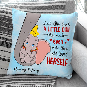 And She Loved A Little Girl Very Much Personalized Elephant Mom Pillow, Gift For Mom - Pillow - GoDuckee
