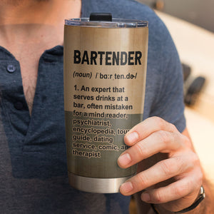 Bartender Thirst Responder - Personalized Bartender Tumbler Cup - Tumbler Cup - GoDuckee
